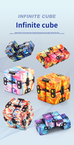 Infinity Rubik's Cube丨 Corlorful Fidget Cube Puzzle Toys