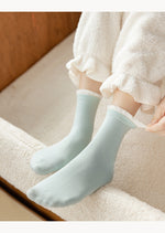 Women's Socks丨Winter 5 Pairs Frilled Cotton Socks