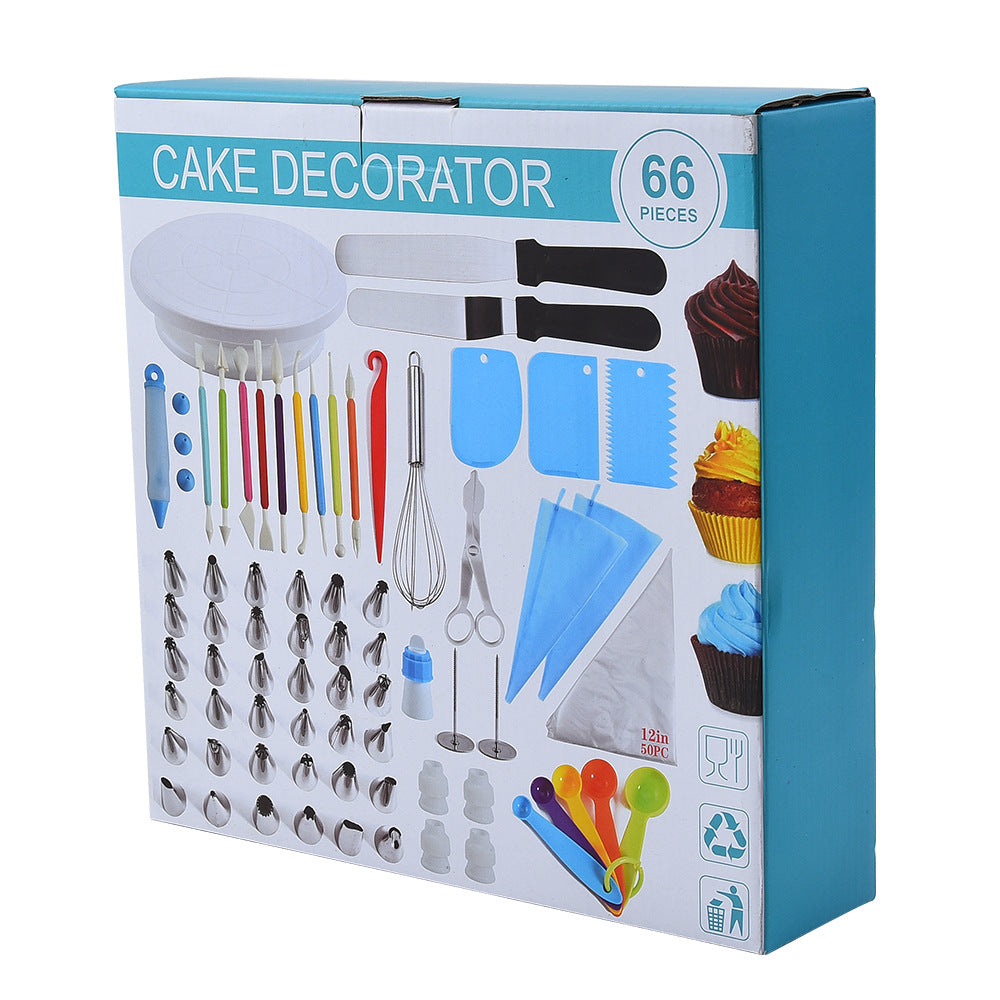 66 Pieces Cake Decorator Tools丨DIY Cake Decorating Supplies Kit