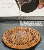 Rattan Cup mat丨Handmade Table Placemat