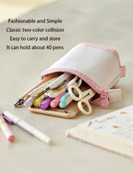 Pencil Case丨Telescopic Corduroy Stand-up pure color multi-functional creative