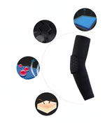 Sports Arm Sleeves丨Honeycomb Anticollision Quick Drying Elbow Support